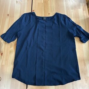 Ann Taylor Classic Navy Blouse